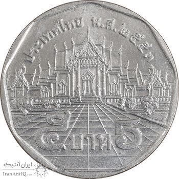 سکه 5 بات 2010 رامای نهم - MS61 - تایلند
