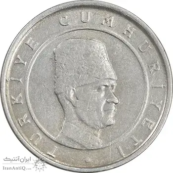 سکه 100000 لیر 2001 جمهوری - AU50 - ترکیه