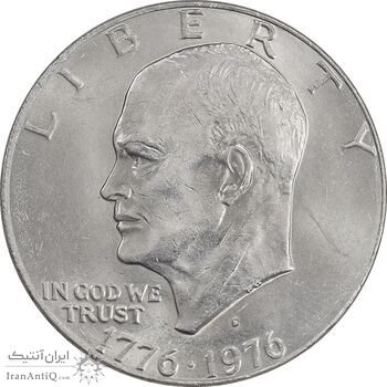 سکه یک دلار 1976D جشن دویست سالگی آمریکا - MS62 - آمریکا