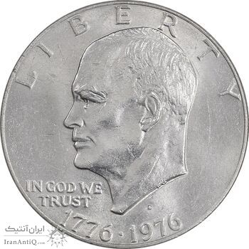 سکه یک دلار 1976D جشن دویست سالگی آمریکا - MS62 - آمریکا