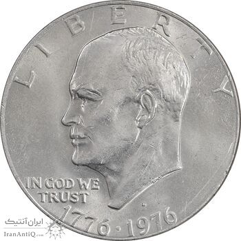 سکه یک دلار 1976D جشن دویست سالگی آمریکا - MS62 - آمریکا