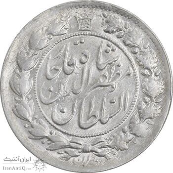 سکه 2 قران 1322 - با کنگره - MS63 - مظفرالدین شاه