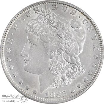 سکه یک دلار 1882 مورگان - MS62 - آمریکا