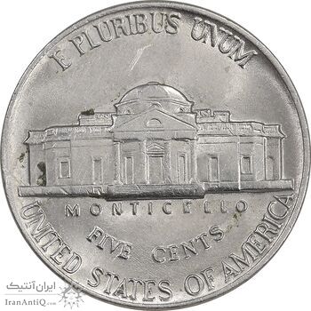 سکه 5 سنت 1982P جفرسون - AU58 - آمریکا