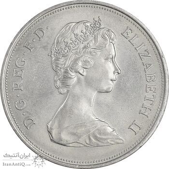 مدال یادبود الیزابت دوم و فیلیپ 1972 - با کاور - UNC - انگلستان