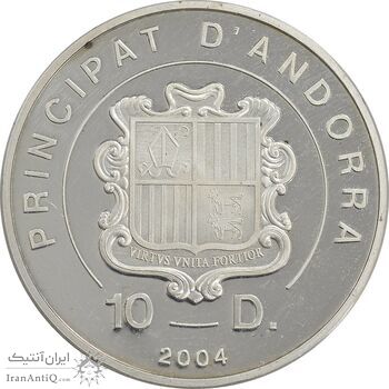 مدال یادبود پاپ ژان پل دوم 2004 - PF62 - آندورا