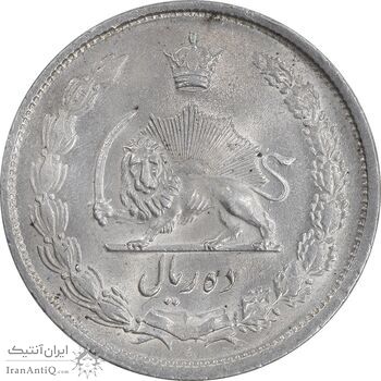 سکه 10 ریال 1323 - MS63 - محمد رضا شاه