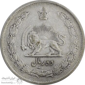 سکه 10 ریال 1323 - EF40 - محمد رضا شاه