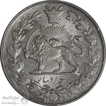 سکه 1000 دینار 1329 خطی - MS62 - احمد شاه سکه 1000 دینار 1329 خطی - MS62 - احمد شاه