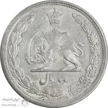 سکه 2 ریال 1313/0 - سورشارژ تاریخ - MS64 - رضا شاه