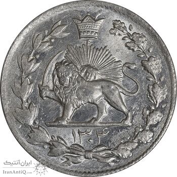 سکه 2000 دینار 1304 رایج - MS63 - رضا شاه سکه 2000 دینار 1304 رایج - MS63 - رضا شاه