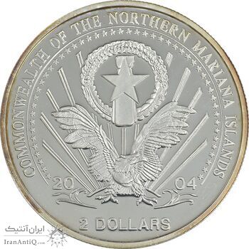 مدال یادبود 2 دلار 2004 عقاب - PF65 - آمریکا مدال یادبود 2 دلار 2004 عقاب - PF65 - آمریکا