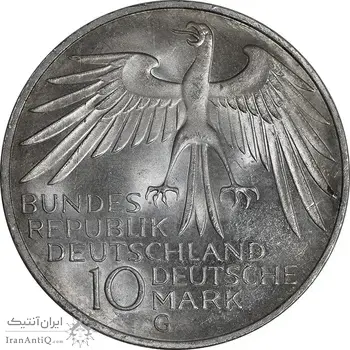 سکه 10 مارک 1972G المپیک مونیخ - MS64 - آلمان
