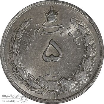 سکه 5 ریال 1310 - MS60 - رضا شاه سکه 5 ریال 1310 - MS60 - رضا شاه