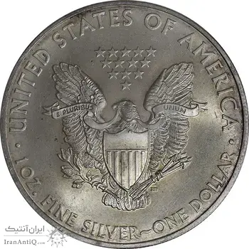 مدال یادبود 1 دلار 2008 عقاب - PF62 - آمریکا