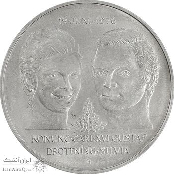 مدال 50 کرون 1976 یادبود ازدواج کارل شانزدهم با سیلویا - MS64 - سوئد مدال 50 کرون 1976 یادبود ازدواج کارل شانزدهم با سیلویا - MS64 - سوئد