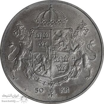 مدال 50 کرون 1976 یادبود ازدواج کارل شانزدهم با سیلویا - MS64 - سوئد مدال 50 کرون 1976 یادبود ازدواج کارل شانزدهم با سیلویا - MS64 - سوئد
