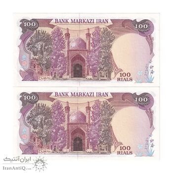 اسکناس 100 ریال (بنی صدر - نوبری) - جفت - UNC63 - جمهوری اسلامی اسکناس 100 ریال (بنی صدر - نوبری) - جفت - UNC63 - جمهوری اسلامی