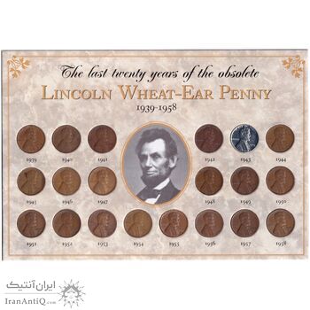 مجموعه سکه های 1 سنت لینکلن (1958 - 1939) - آمریکا