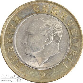 سکه 1 لیر 2014 جمهوری - تیپ یک - MS61 - ترکیه سکه 1 لیر 2014 جمهوری - تیپ یک - MS61 - ترکیه