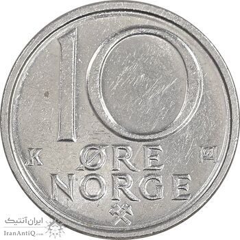 سکه 10 اوره 1990 اولاف پنجم - AU58 - نروژ سکه 10 اوره 1990 اولاف پنجم - AU58 - نروژ