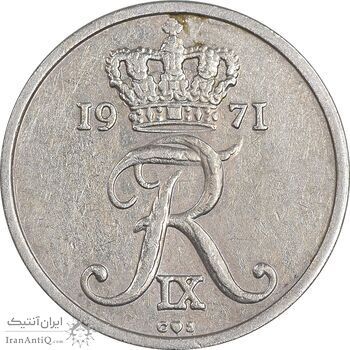 سکه 10 اوره 1971 فردریک نهم - EF45 - دانمارک سکه 10 اوره 1971 فردریک نهم - EF45 - دانمارک