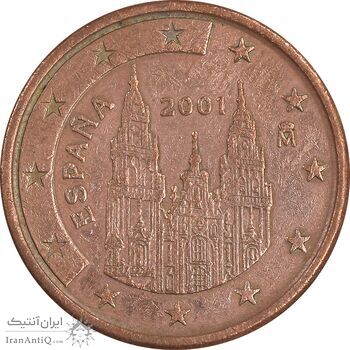 سکه 5 یورو سنت 2001 خوآن کارلوس یکم - EF45 - اسپانیا سکه 5 یورو سنت 2001 خوآن کارلوس یکم - EF45 - اسپانیا