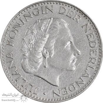 سکه 1 گلدن 1967 یولیانا - EF45 - هلند سکه 1 گلدن 1967 یولیانا - EF45 - هلند