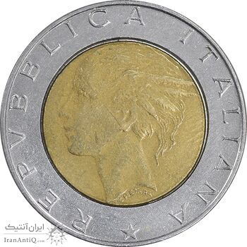 سکه 500 لیره 1989 جمهوری - کاخ کویرینال - AU50 - ایتالیا سکه 500 لیره 1989 جمهوری - کاخ کویرینال - AU50 - ایتالیا