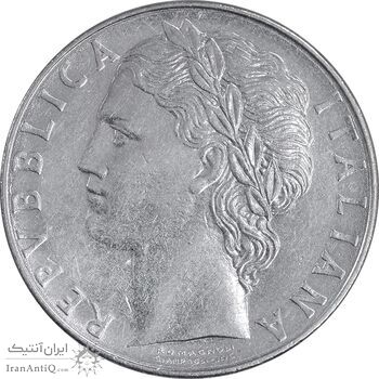 سکه 100 لیره 1976 جمهوری - AU50 - ایتالیا سکه 100 لیره 1976 جمهوری - AU50 - ایتالیا