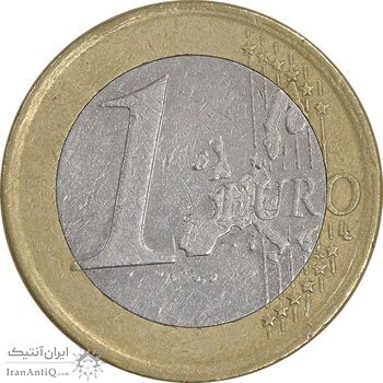 سکه 1 یورو 2002 خوآن کارلوس یکم - EF45 - اسپانیا