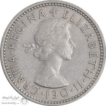 سکه 1 شیلینگ 1960 الیزابت دوم - سپر اسکاتلند - EF45 - انگلستان