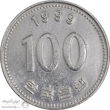 سکه 100 وون 1999 جمهوری - EF45 - کره جنوبی