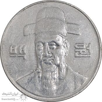 سکه 100 وون 2004 جمهوری - AU50 - کره جنوبی