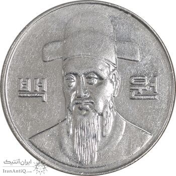 سکه 100 وون 2007 جمهوری - EF45 - کره جنوبی