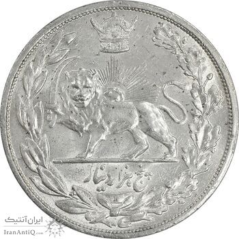 سکه 5000 دینار 1306 تصویری - ضرب لنینگراد - MS61 - رضا شاه سکه 5000 دینار 1306 تصویری - ضرب لنینگراد - MS61 - رضا شاه