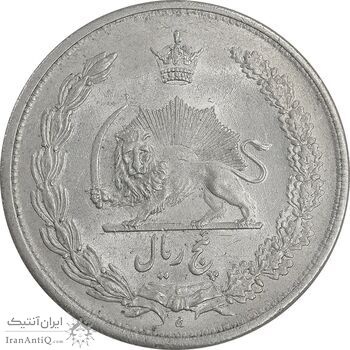سکه 5 ریال 1313 - MS62 - رضا شاه سکه 5 ریال 1313 - MS62 - رضا شاه