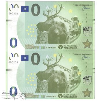 اسکناس 0 یورو بدون تاریخ جمهوری فدرال - پارک ملی آیفل - جفت - UNC65 - آلمان اسکناس 0 یورو بدون تاریخ جمهوری فدرال - پارک ملی آیفل - جفت - UNC65 - آلمان