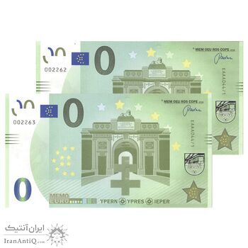 اسکناس 0 یورو بدون تاریخ - دروازه منین - جفت - UNC65 - بلژیک اسکناس 0 یورو بدون تاریخ - دروازه منین - جفت - UNC65 - بلژیک