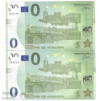 اسکناس 0 یورو بدون تاریخ جمهوری فدرال - هایدلبرگ - جفت - UNC65 - آلمان اسکناس 0 یورو بدون تاریخ جمهوری فدرال - هایدلبرگ - جفت - UNC65 - آلمان