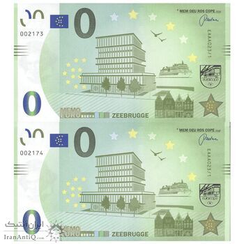 اسکناس 0 یورو بدون تاریخ - بندر زیبروژ - جفت - UNC65 - بلژیک اسکناس 0 یورو بدون تاریخ - بندر زیبروژ - جفت - UNC65 - بلژیک