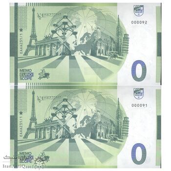 اسکناس 0 یورو بدون تاریخ جمهوری فدرال - بایرویت - جفت - UNC65 - آلمان اسکناس 0 یورو بدون تاریخ جمهوری فدرال - بایرویت - جفت - UNC65 - آلمان