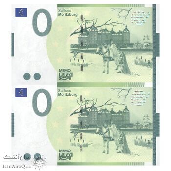 اسکناس 0 یورو بدون تاریخ(2022) جمهوری فدرال - قلعه موریتزبورگ - جفت - UNC64 - آلمان اسکناس 0 یورو بدون تاریخ(2022) جمهوری فدرال - قلعه موریتزبورگ - جفت - UNC64 - آلمان