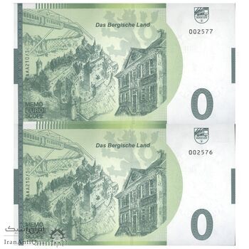 اسکناس 0 یورو 2022 جمهوری فدرال - 125 سالگی پل مانگست - جفت - UNC64 - آلمان اسکناس 0 یورو 2022 جمهوری فدرال - 125 سالگی پل مانگست - جفت - UNC64 - آلمان