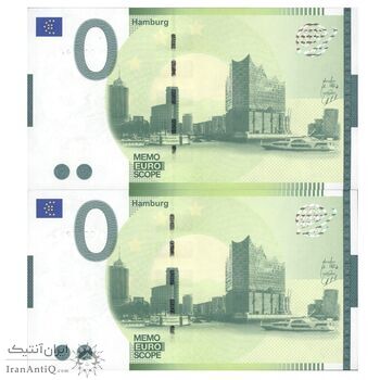 اسکناس 0 یورو بدون تاریخ جمهوری فدرال - هامبورگ - جفت - UNC63 - آلمان اسکناس 0 یورو بدون تاریخ جمهوری فدرال - هامبورگ - جفت - UNC63 - آلمان