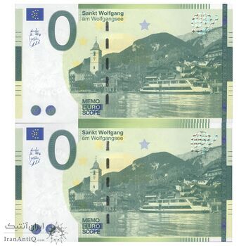 اسکناس 0 یورو بدون تاریخ - سنت ولفگانگ - جفت - UNC65 - اتریش اسکناس 0 یورو بدون تاریخ - سنت ولفگانگ - جفت - UNC65 - اتریش