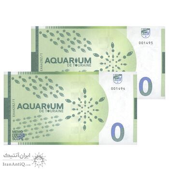 اسکناس 0 یورو بدون تاریخ - آکواریوم تورین - جفت - UNC65 - فرانسه