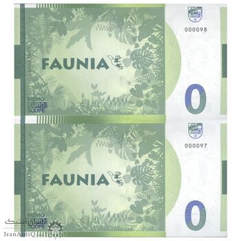 اسکناس 0 یورو بدون تاریخ - باغ وحش فونیا مادرید-پنگوئن - جفت - UNC65 - اسپانیا