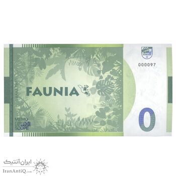 اسکناس 0 یورو بدون تاریخ - باغ وحش فونیا مادرید-پنگوئن و پرنده توکان توکو - تک - UNC65 - اسپانیا