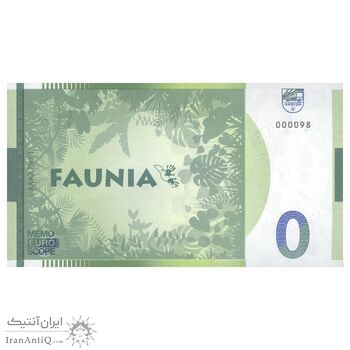 اسکناس 0 یورو بدون تاریخ - باغ وحش فونیا مادرید-پنگوئن و پرنده توکان توکو - تک - UNC61 - اسپانیا